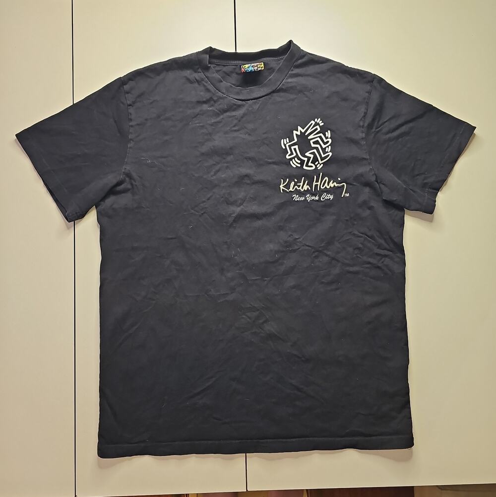 Keith Haring x Shoe Palace Shirt Mens Large 1982 Drawings Gallery Graphic Tee